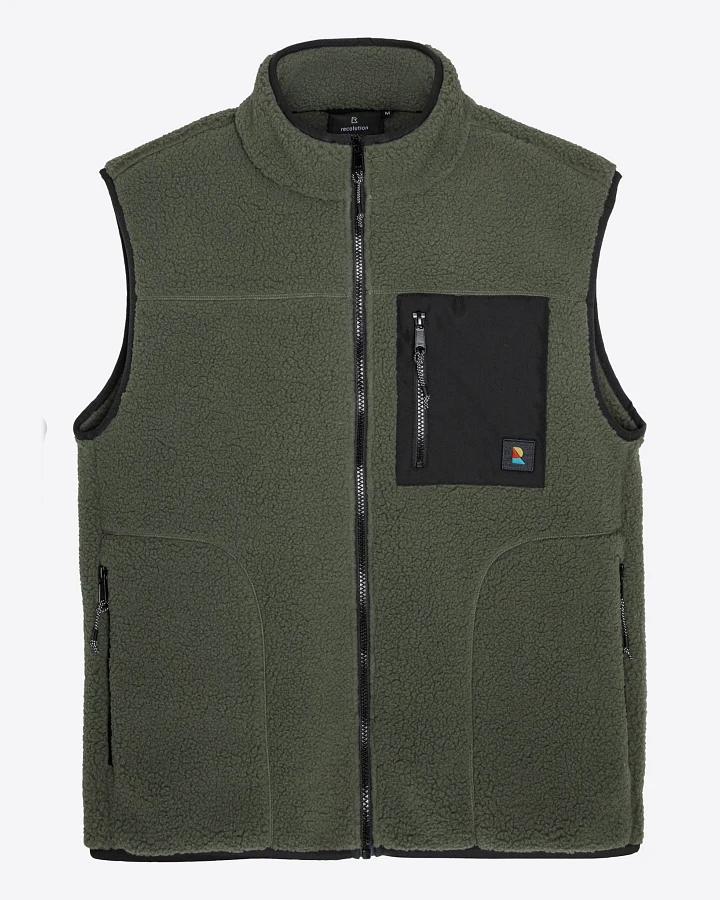Recolution Damen vegan Weste Bonsai Dark Khaki