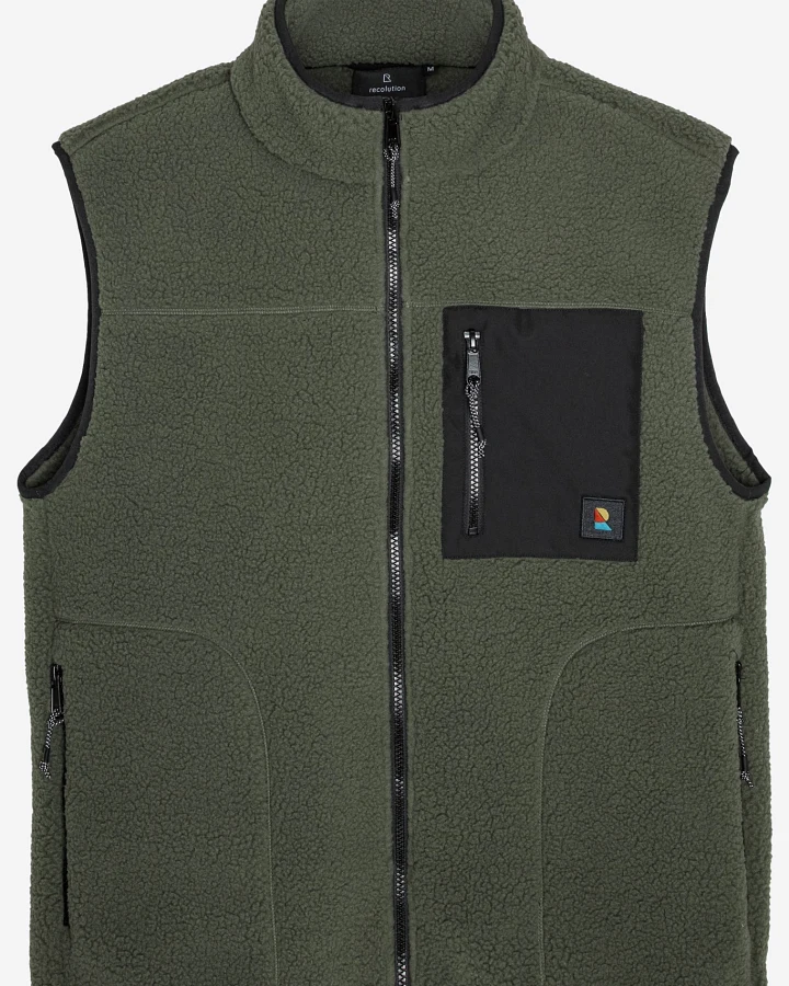 Recolution Damen vegan Weste Bonsai Dark Khaki