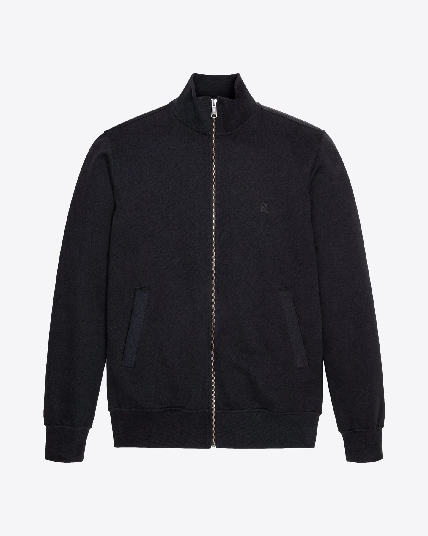 Recolution Herren vegan Sweatjacke Camphor Schwarz – Ansicht 2