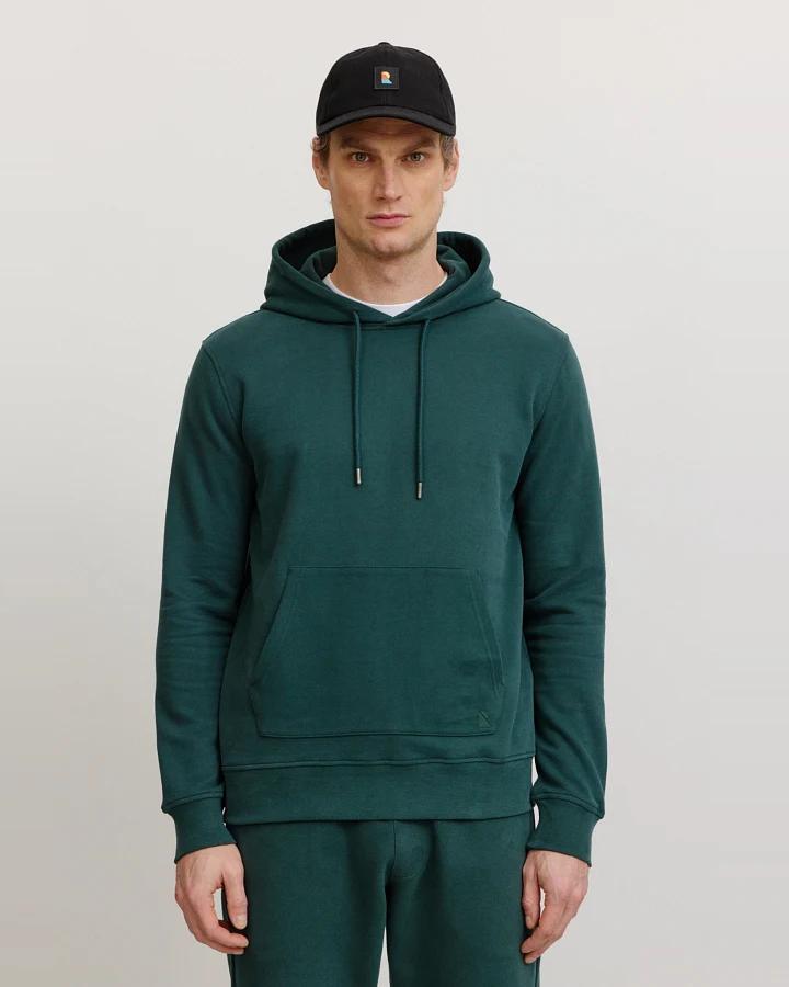 Recolution Herren vegan Hoodie Duranta Tiefgrün
