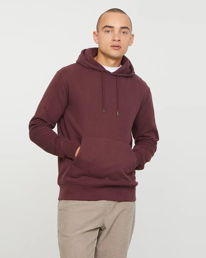 Recolution Herren vegan Hoodie Duranta Dunkel Pflaume