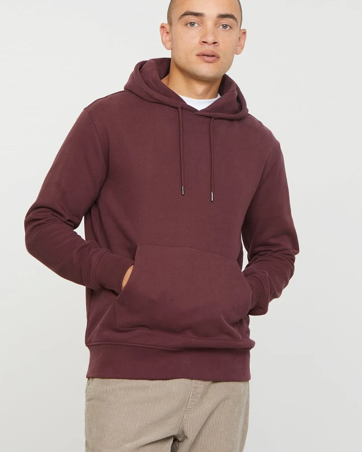 Recolution Herren vegan Hoodie Duranta Dunkel Pflaume