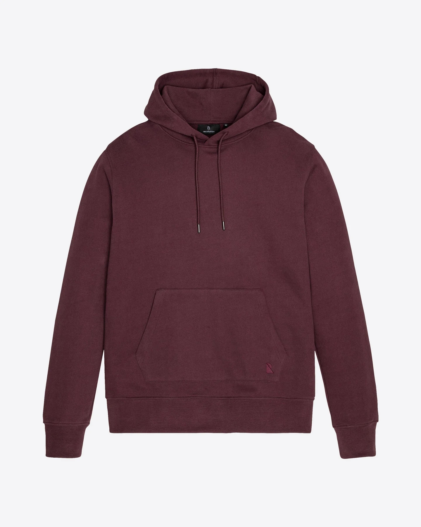 Recolution Herren vegan Hoodie Duranta Dunkel Pflaume – Ansicht 2