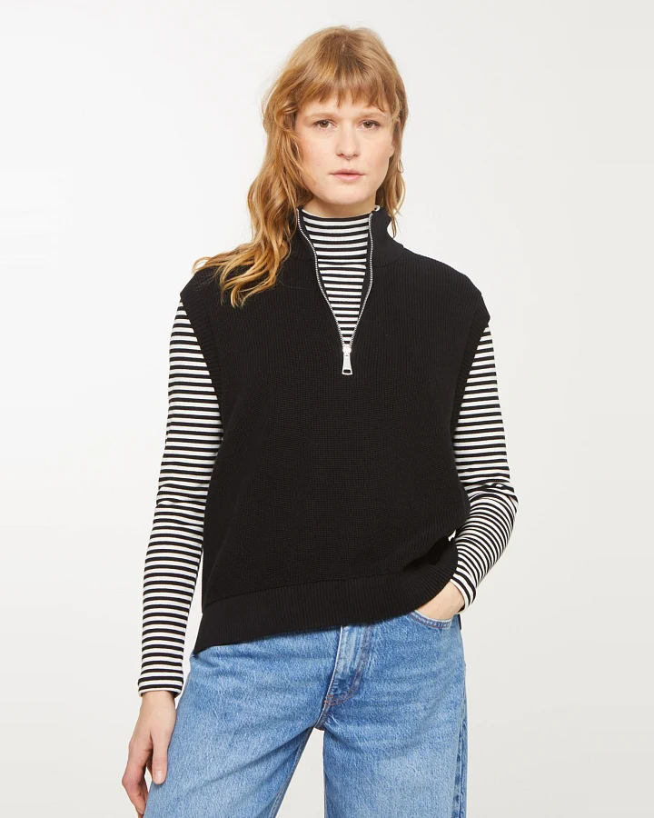 Recolution Damen vegan Pullunder Amantia Schwarz