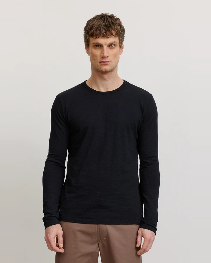 Recolution Herren vegan Longsleeve Maca Schwarz