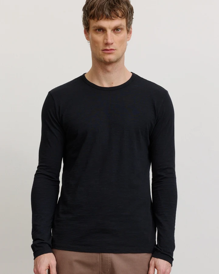 Recolution Herren vegan Longsleeve Maca Schwarz