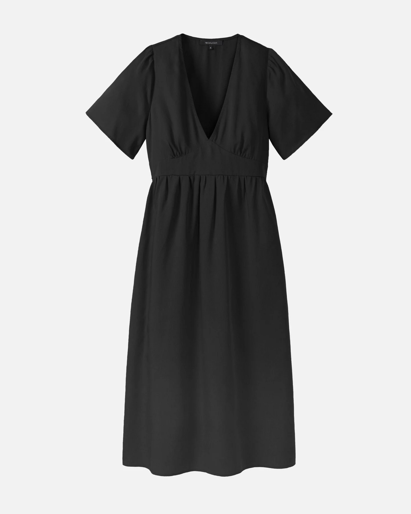 Recolution Damen vegan Kleid Fittonia Schwarz – Ansicht 2