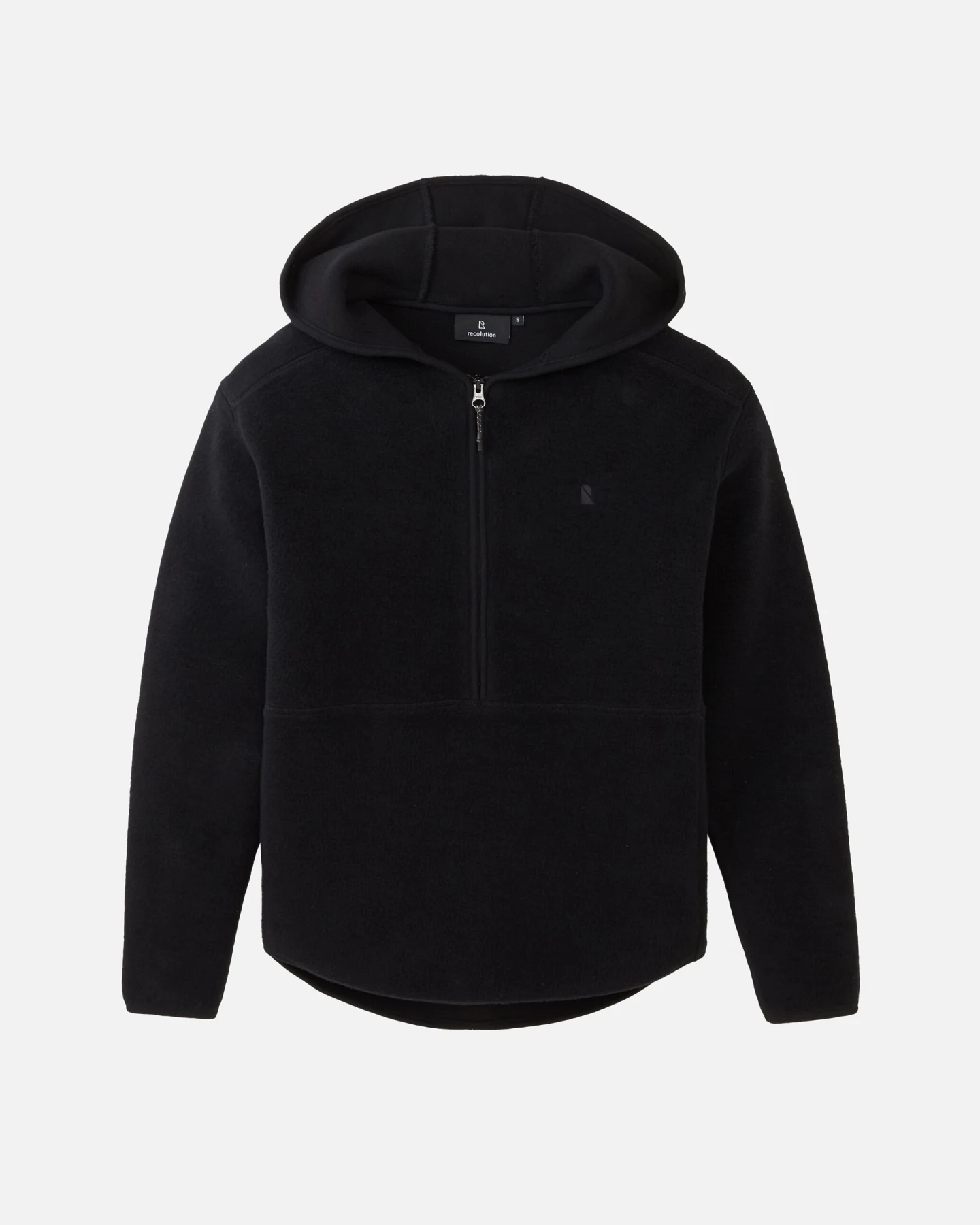 Recolution Damen vegan Hoodie Forsthia Schwarz – Ansicht 2