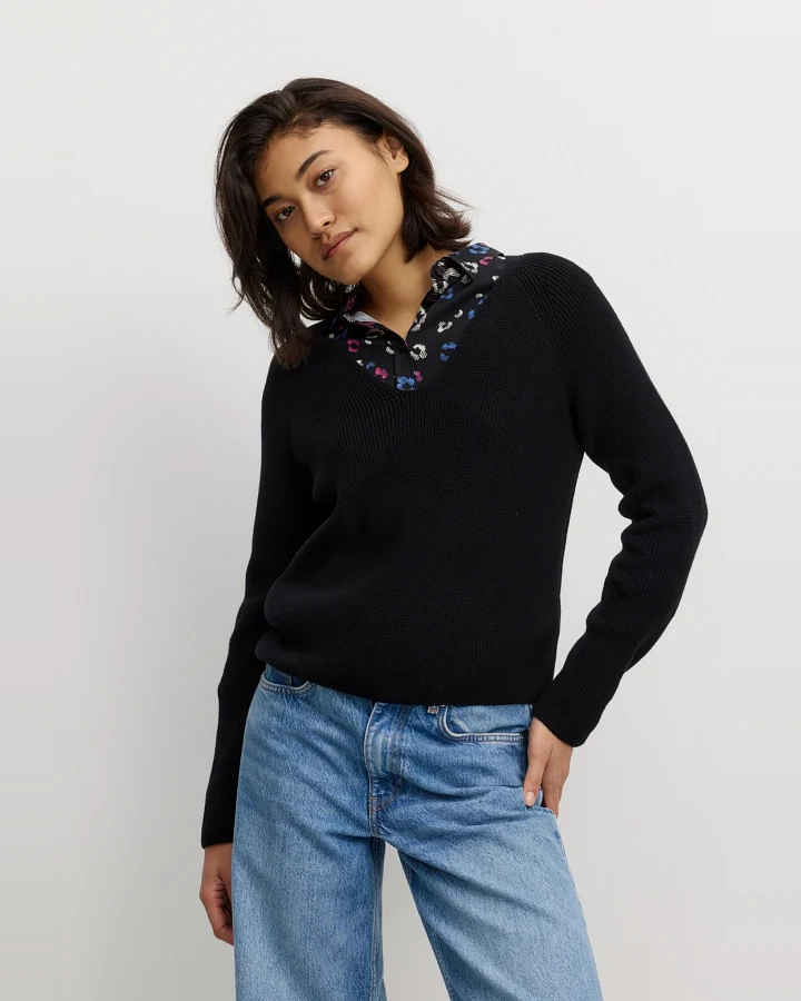 Recolution Damen vegan Pullover Arugula Schwarz