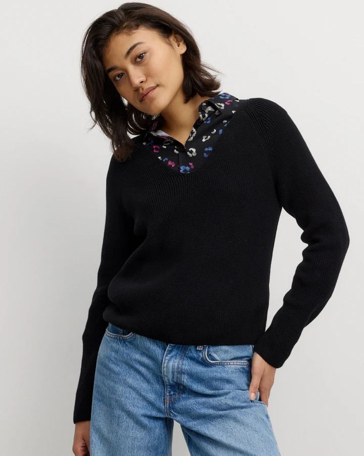 Recolution Damen vegan Pullover Arugula Schwarz