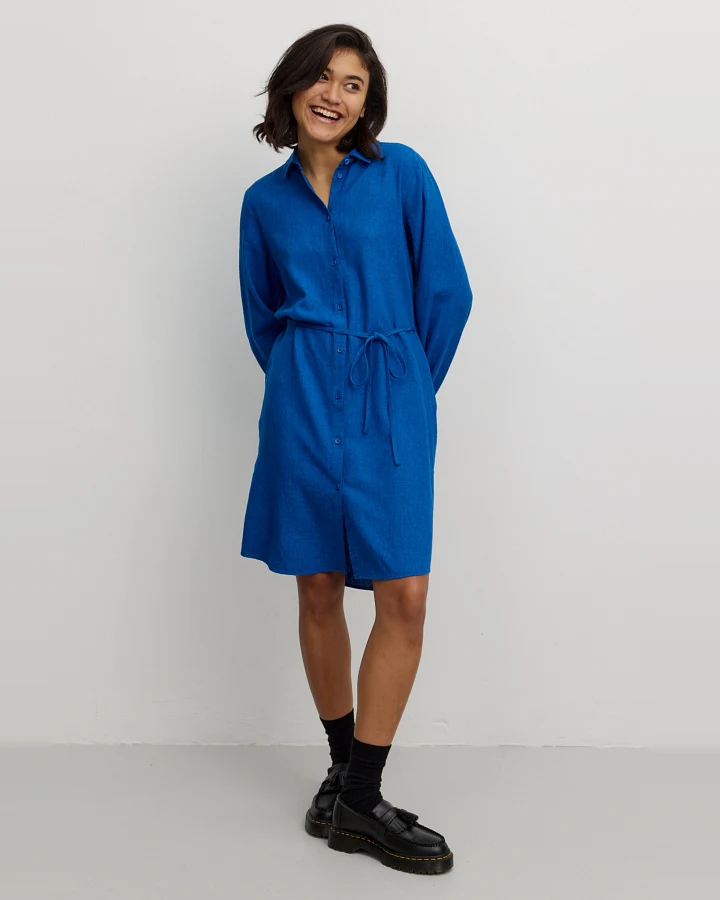 Recolution Damen vegan Kleid Melon Lapis Blau