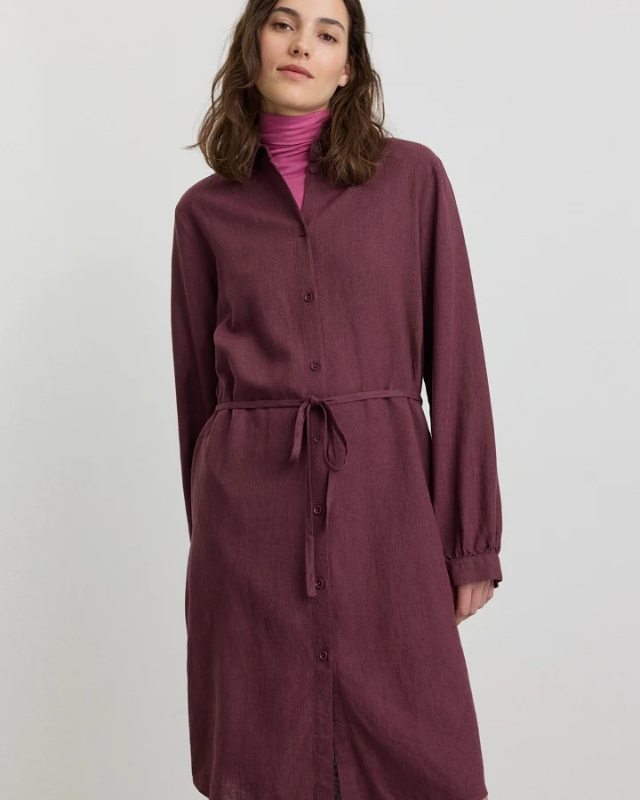 Recolution Damen vegan Kleid Melon Dunkel Pflaume