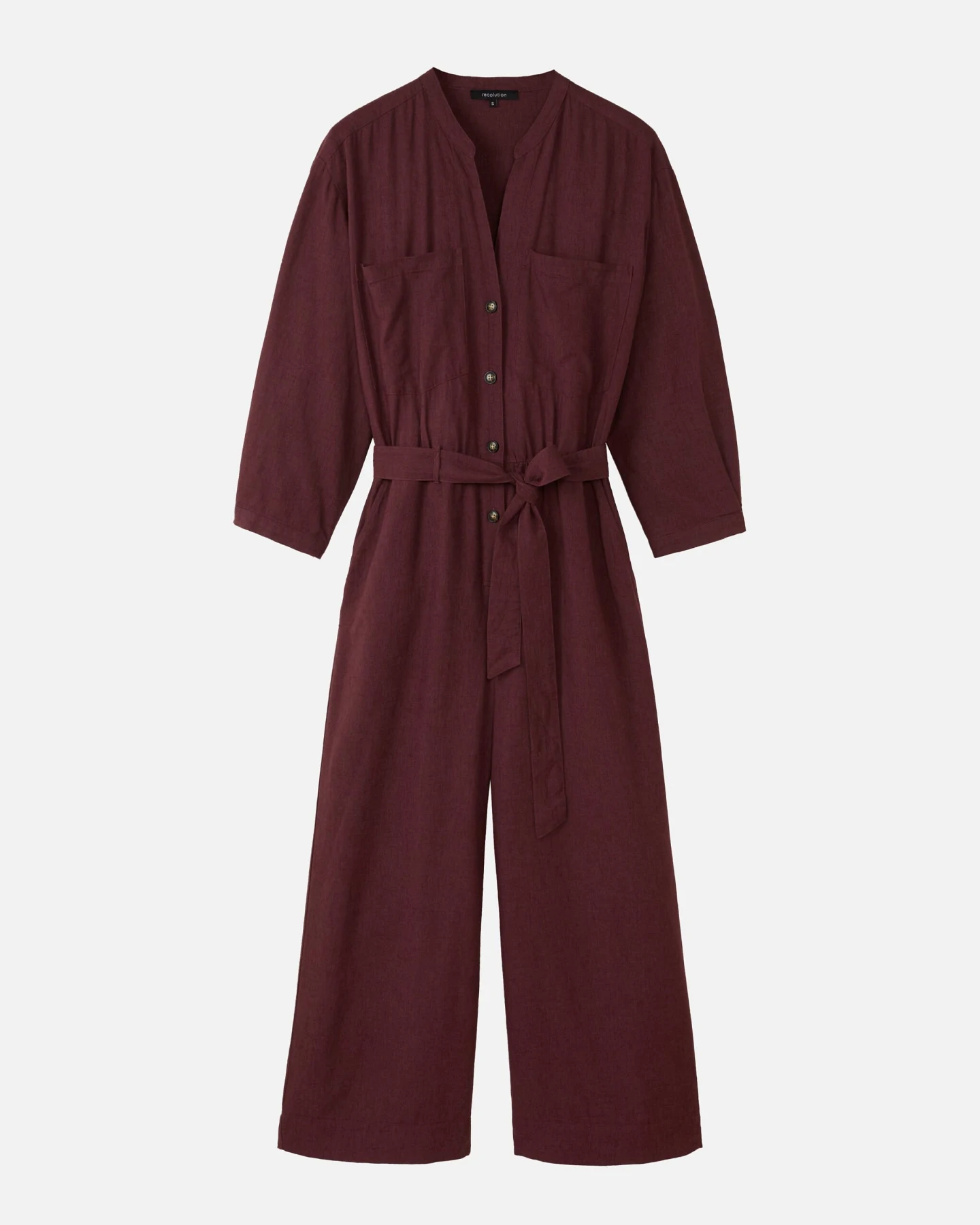 Recolution Damen vegan Jumpsuit Filaree Dunkelviolett – Ansicht 2