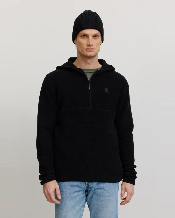 Recolution Herren vegan Kapuzenpulli Caimito Schwarz