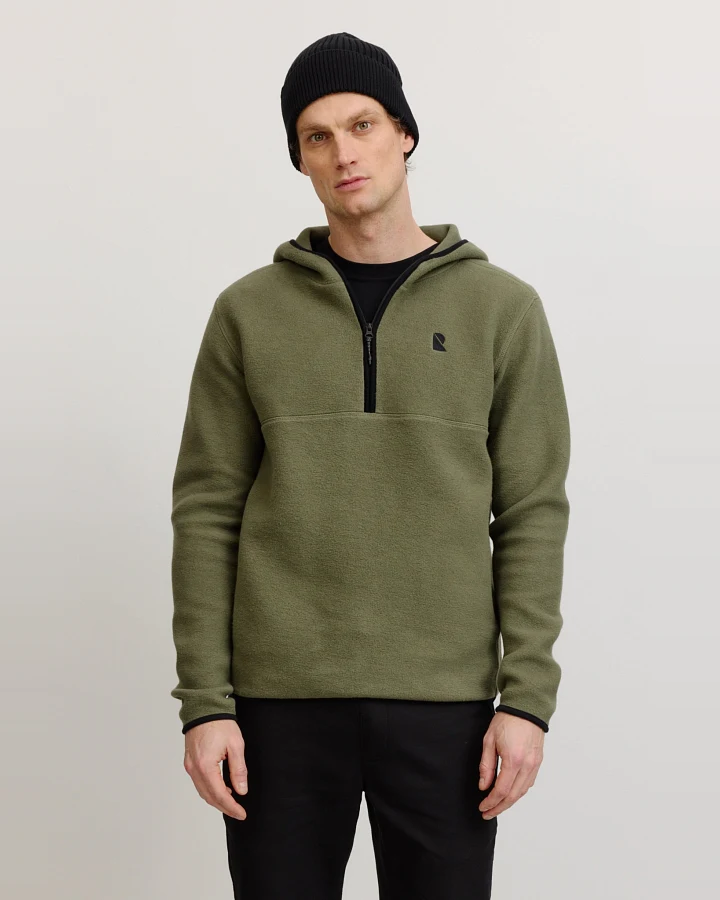 Recolution Herren vegan Kapuzenpulli Caimito Dark Khaki