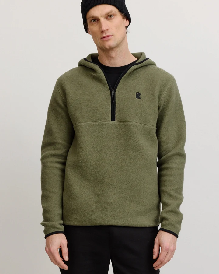 Recolution Herren vegan Kapuzenpulli Caimito Dark Khaki