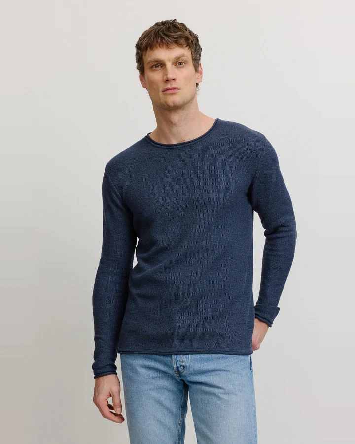 Recolution Herren vegan Pullover Eukalyptus Blau