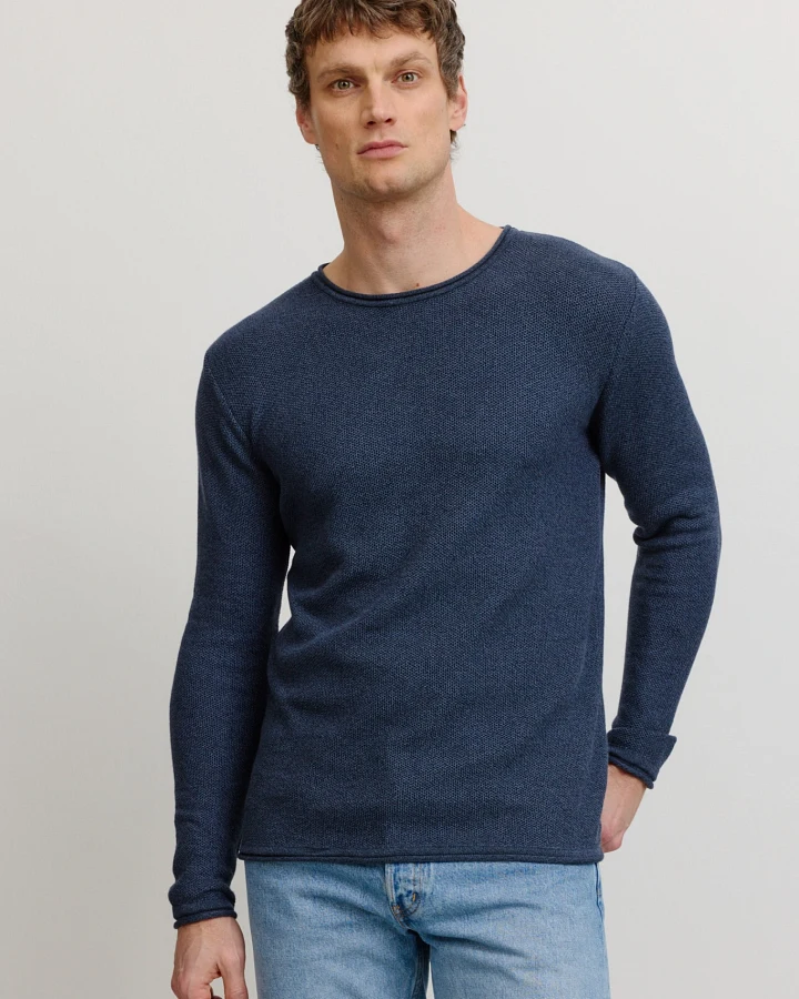 Recolution Herren vegan Pullover Eukalyptus Blau