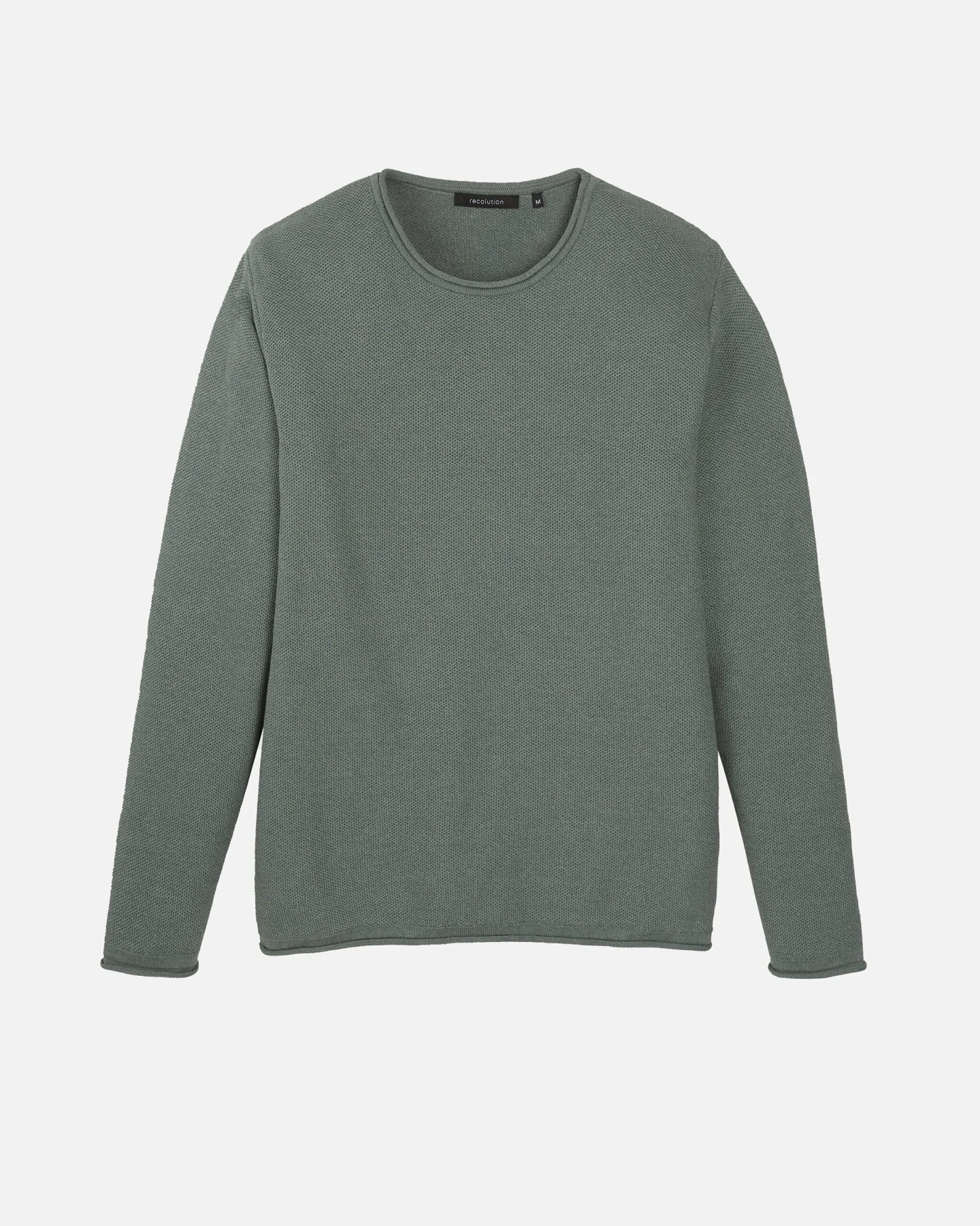 Recolution Herren vegan Pullover Eukalyptus Grün – Ansicht 2