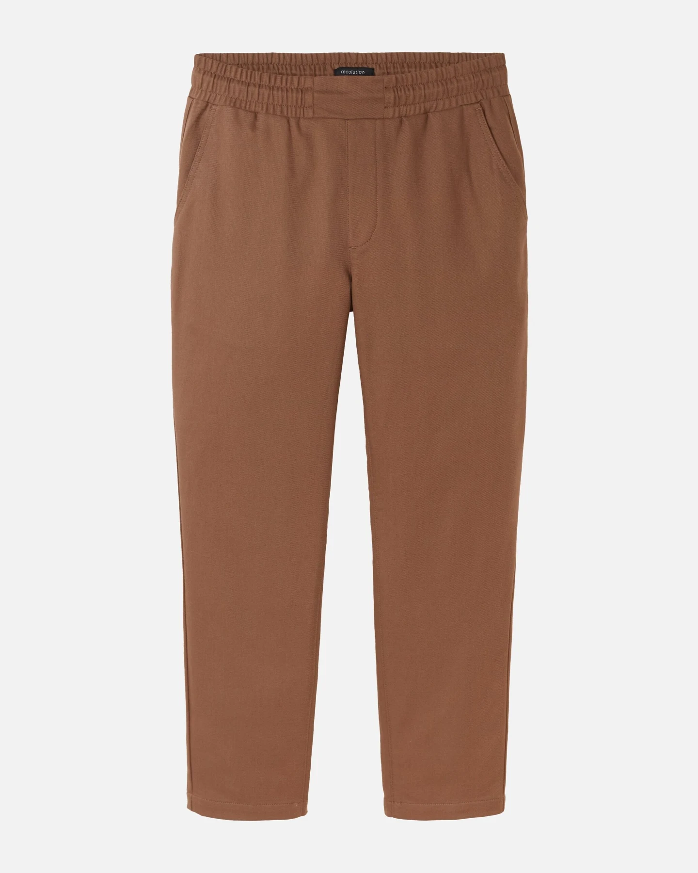 Recolution Herren vegan Chino Hose Tamarinde Kaffee Braun – Ansicht 2