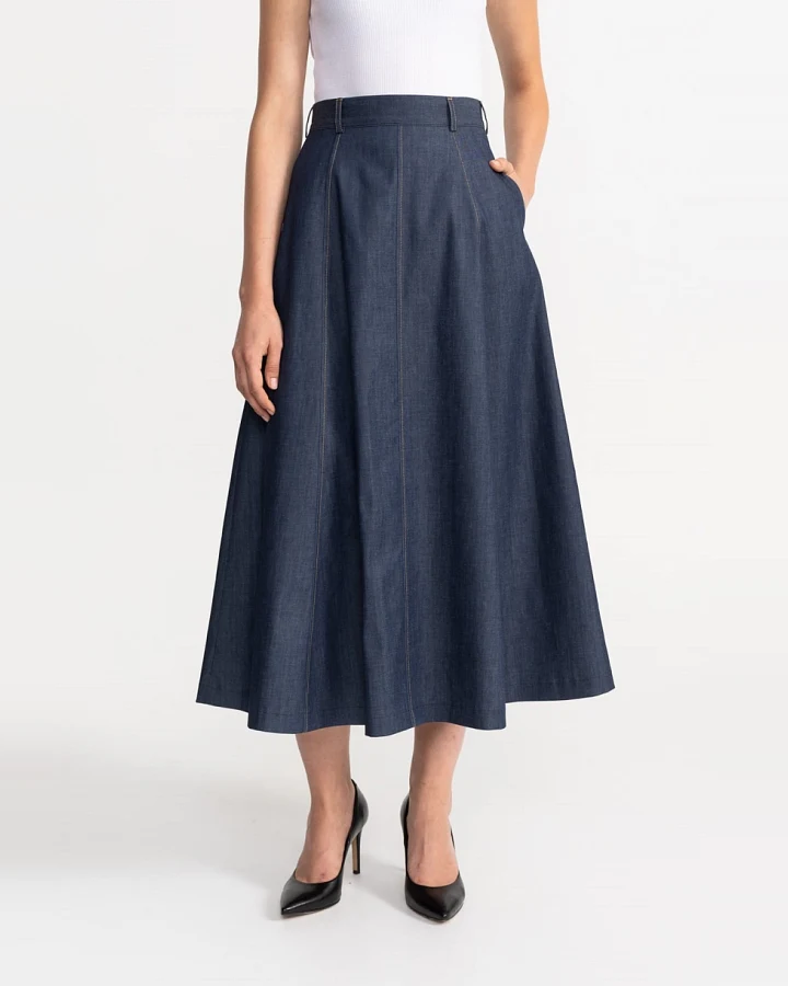 De IONESCU Damen vegan Rock Dorna Blau