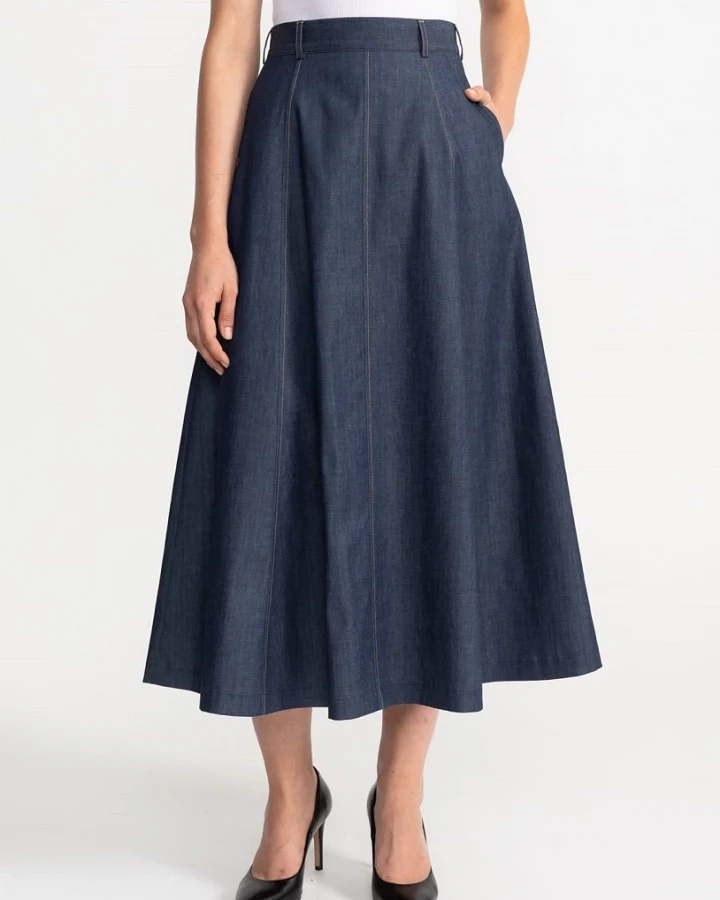 De IONESCU Damen vegan Rock Dorna Blau
