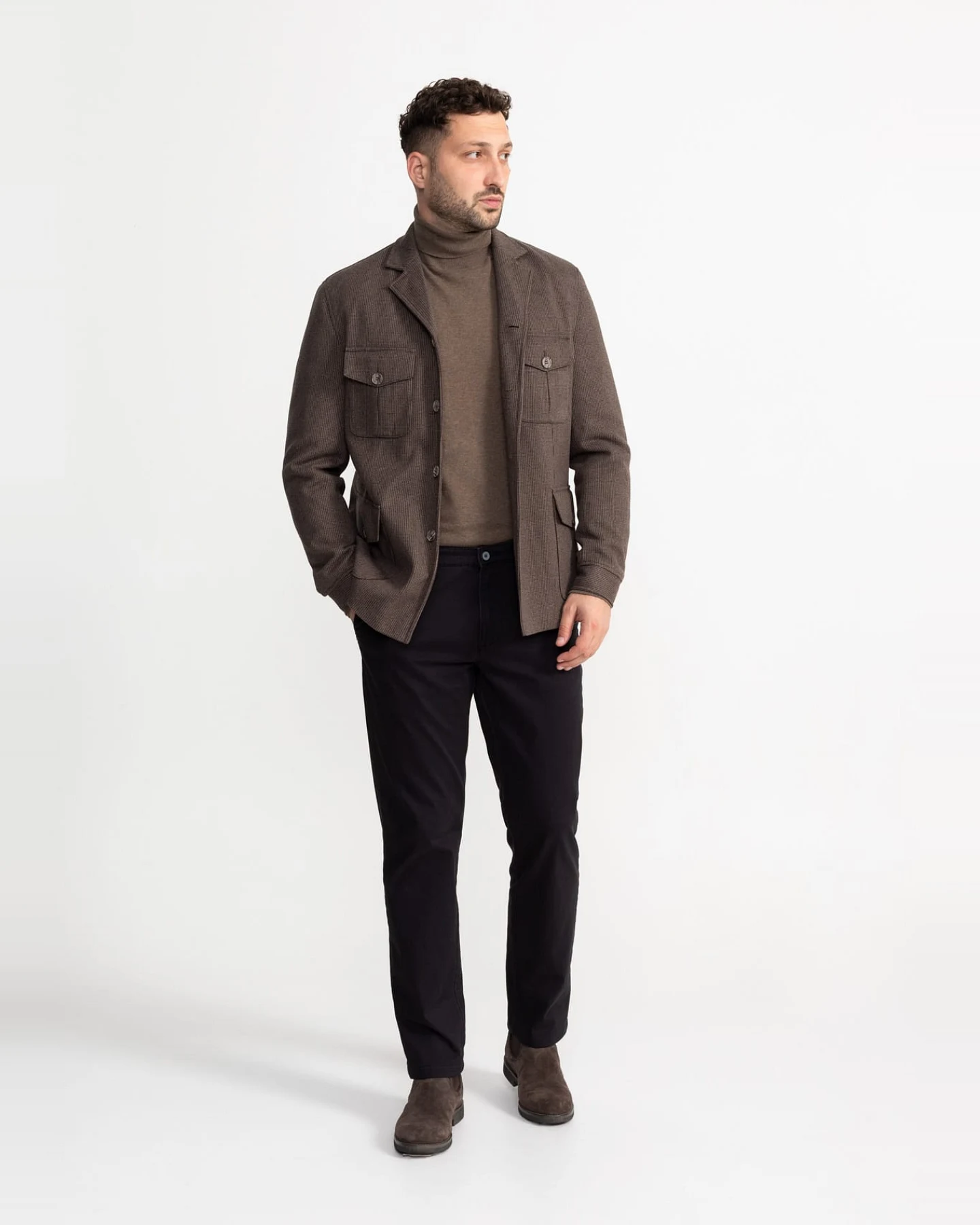 De IONESCU Herren vegan Hose Sinaia Schwarz – Ansicht 2