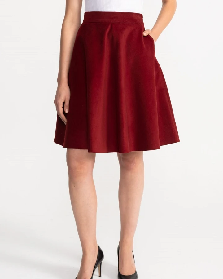 De IONESCU Damen vegan Rock Borsa Rot