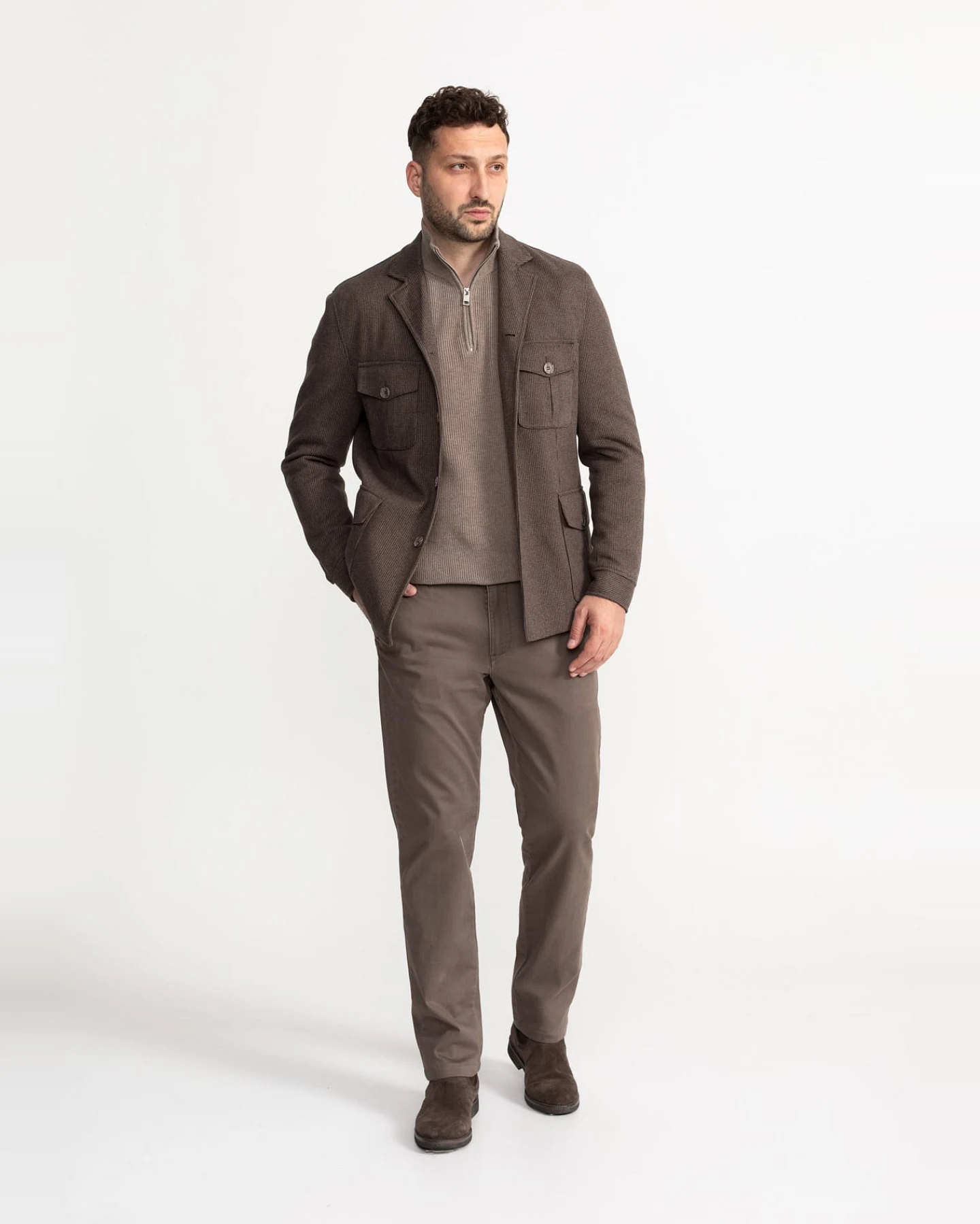 De IONESCU Herren vegan Hose Sinaia Braun – Ansicht 2