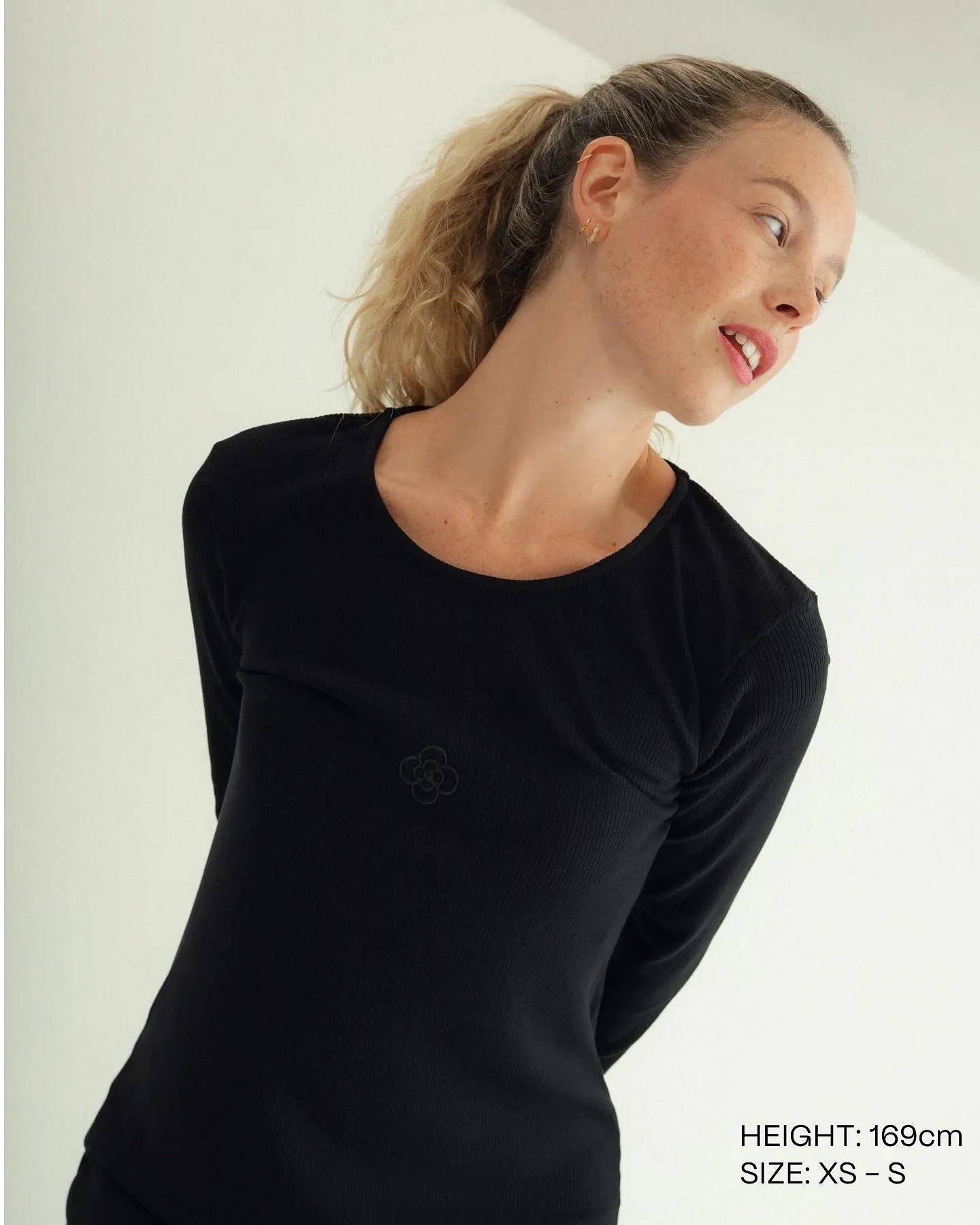 Clotsy Damen vegan Kleid Carnaby Schwarz – Ansicht 2
