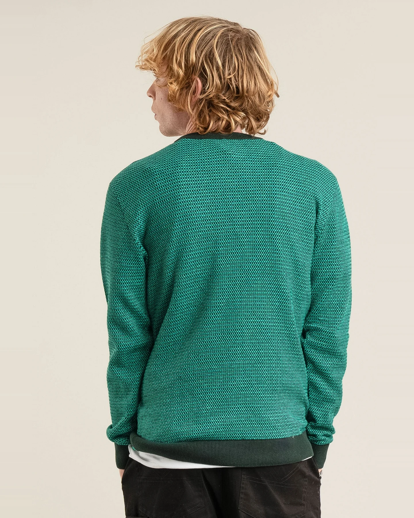 KOMODO Herren vegan Pullover Opal Teal – Ansicht 2