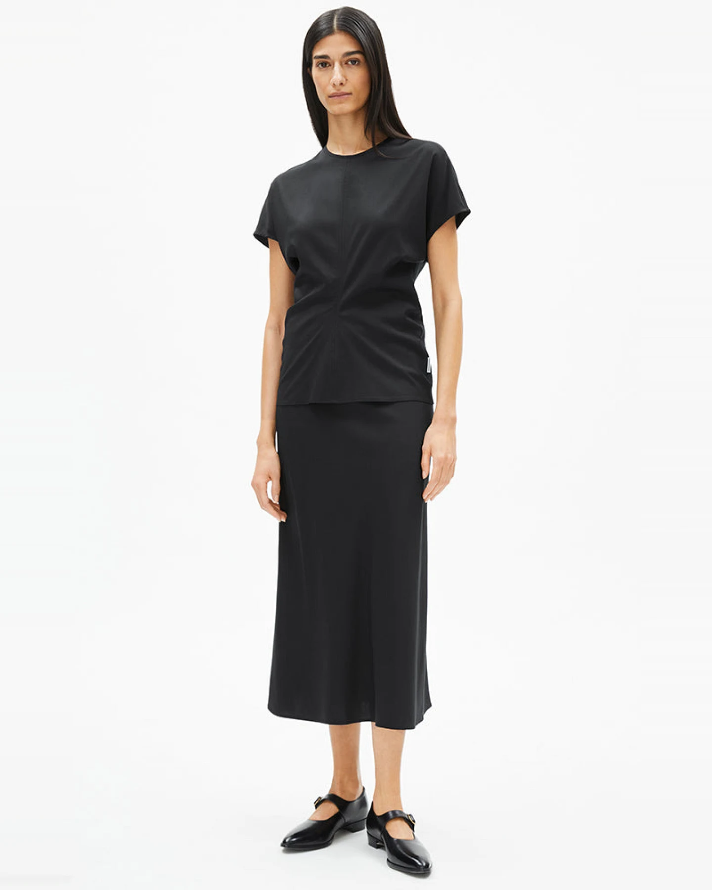 ARMEDANGELS Damen vegan Rock Lenovaa Schwarz – Ansicht 2