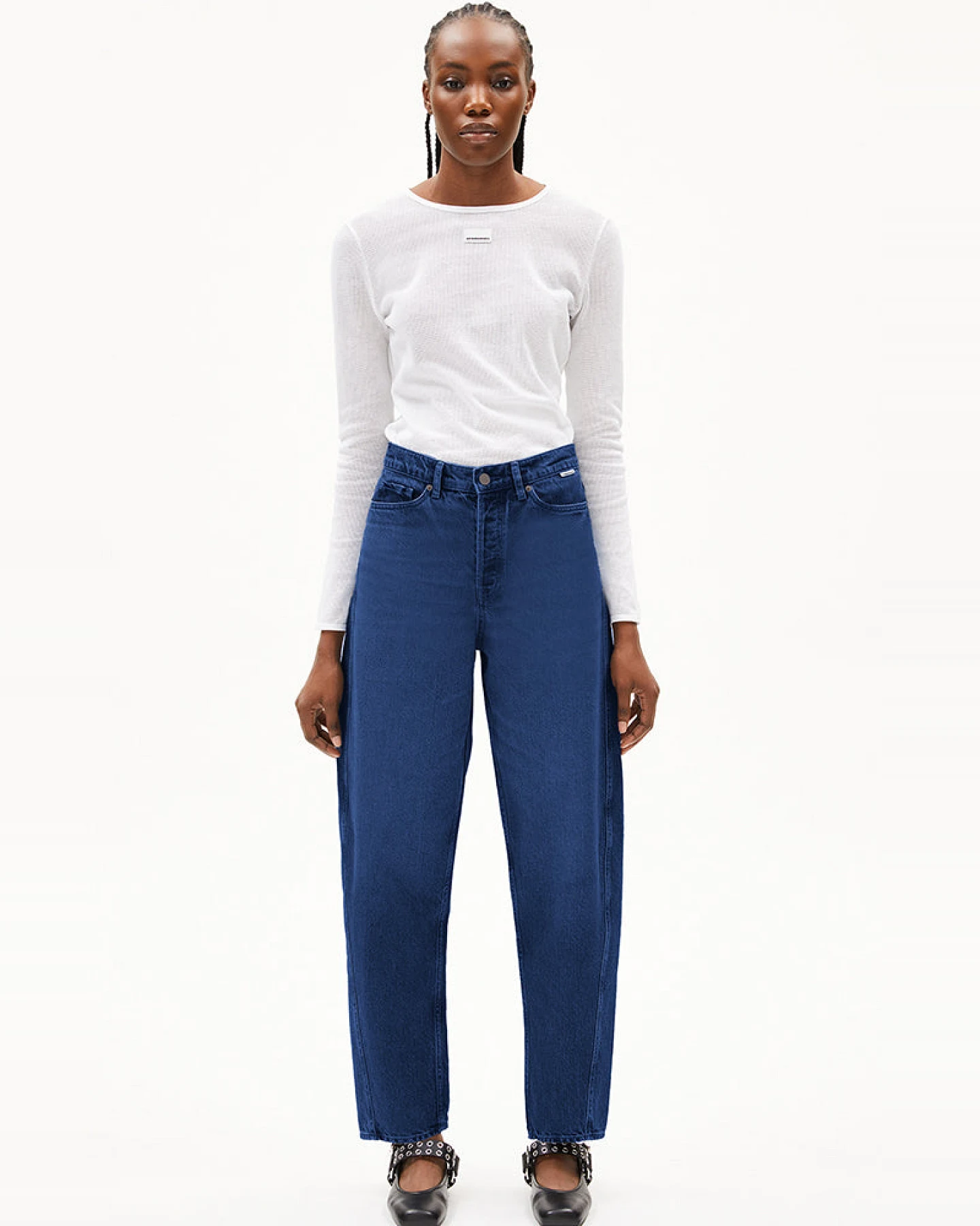 ARMEDANGELS Damen vegan Jeans Baarell Airglow Blau – Ansicht 2