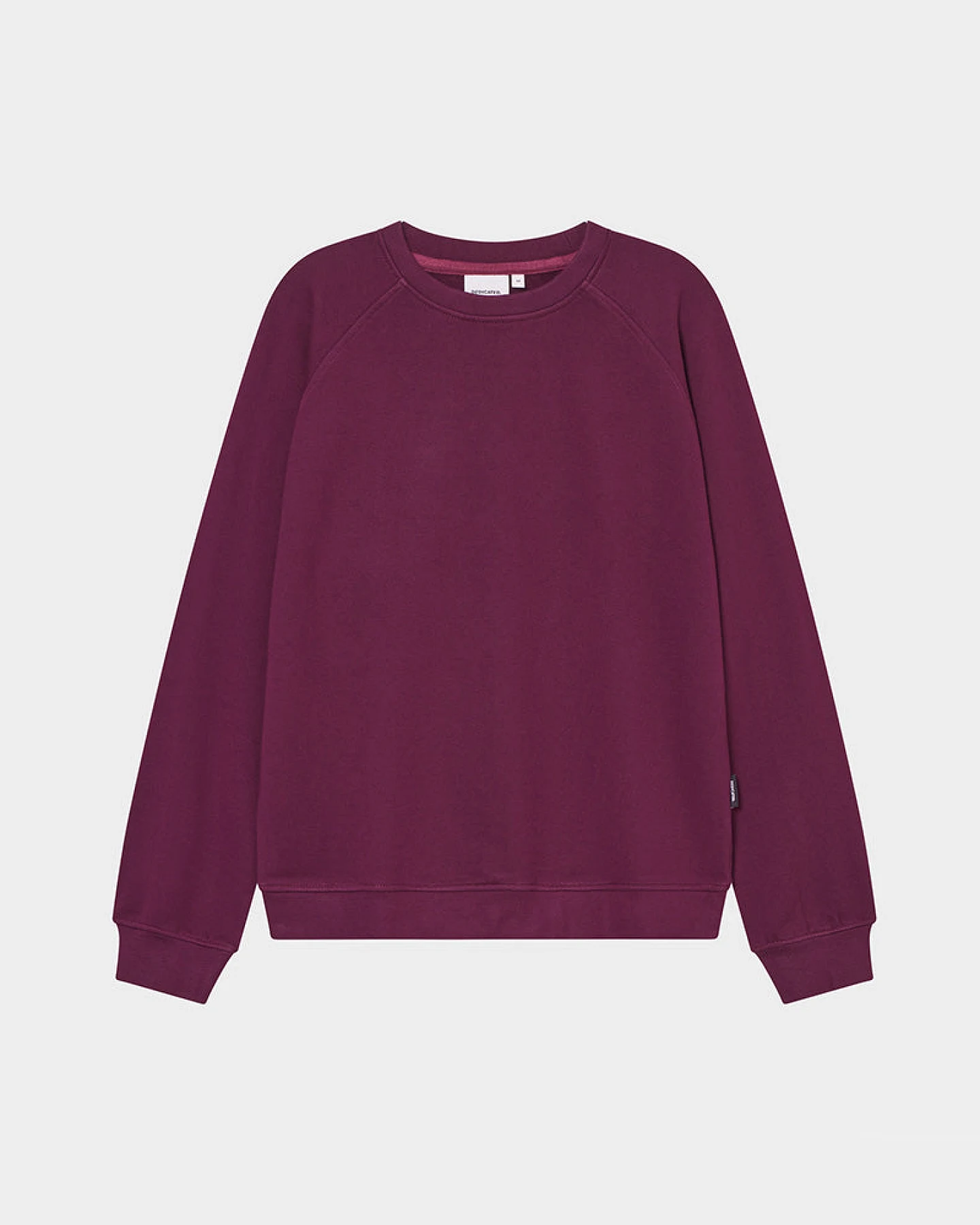 DEDICATED Damen vegan Sweatshirt Ystad Base Fig Rot – Ansicht 2