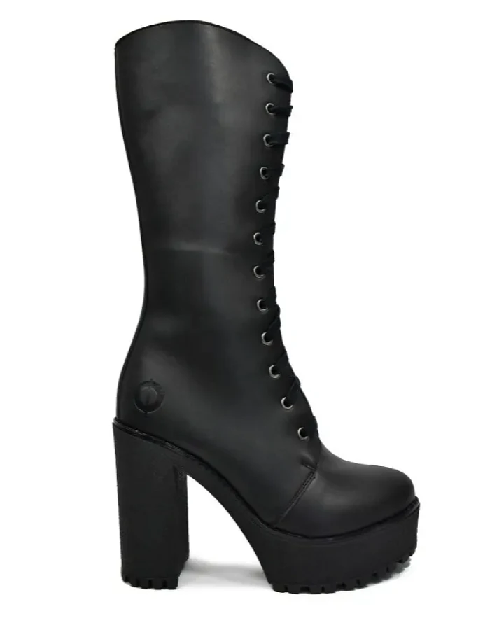 Altercore Damen vegan Stiefel Alexa Schwarz