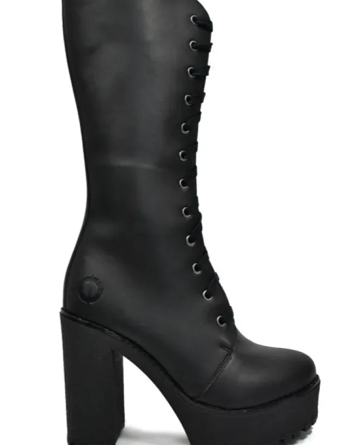 Altercore Damen vegan Stiefel Alexa Schwarz