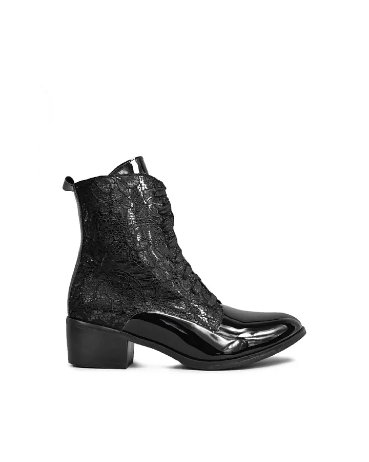 Altercore Damen vegan Stiefel Zelda Schwarz