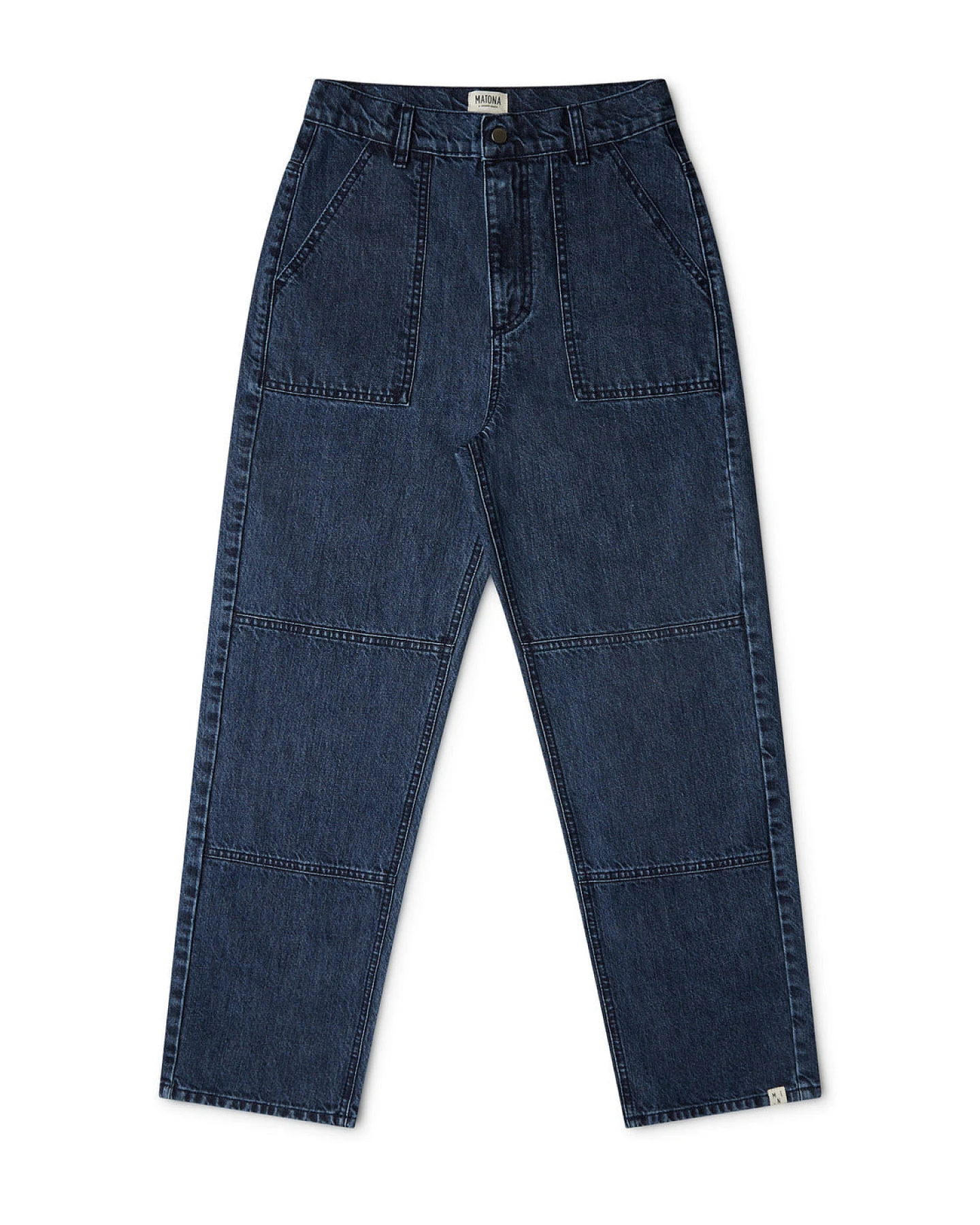 MATONA Damen vegan Jeans Utility Denim Blau – Ansicht 2