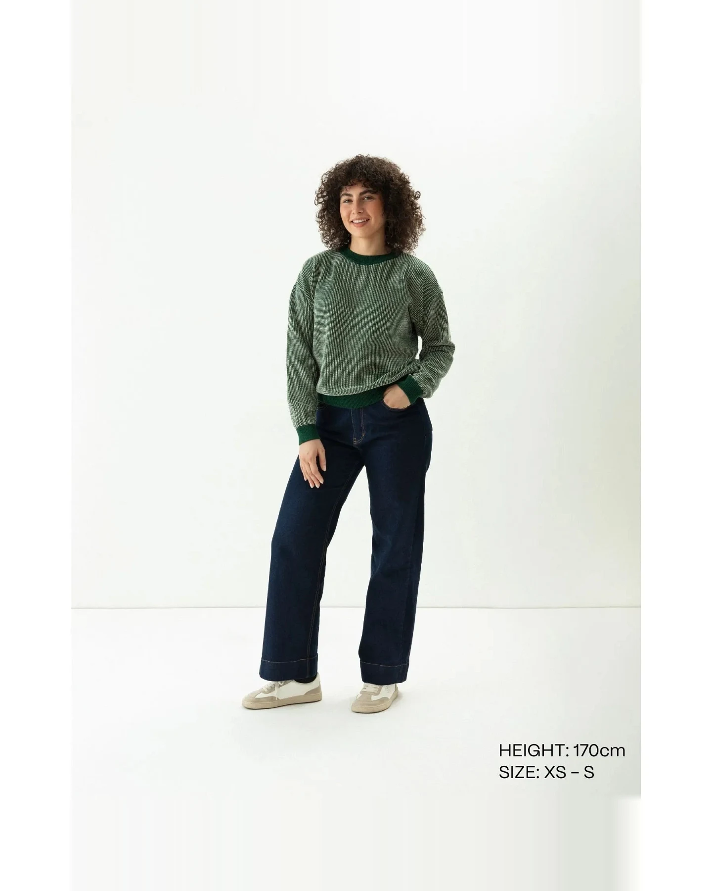 Clotsy Damen vegan Pullover Selene Grün – Ansicht 2
