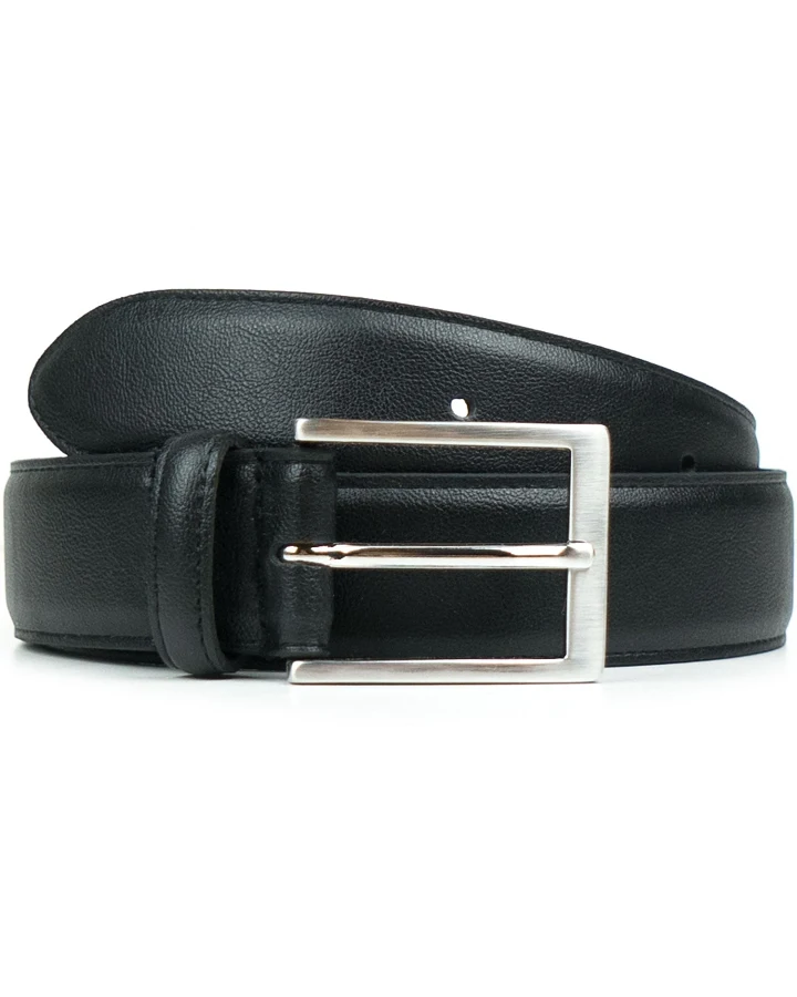 Will's Vegan Store Damen vegan Gürtel Damen Klassisch 3,5cm Schwarz
