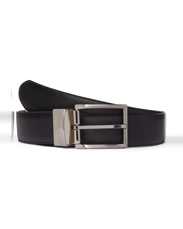 Will's Vegan Store Damen vegan Gürtel Damen 3,5cm Wendegürtel Schwarz/Braun