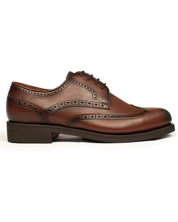 Will's Vegan Store Herren vegan Schuhe Brogues Herren Goodyear Welt Chestnut