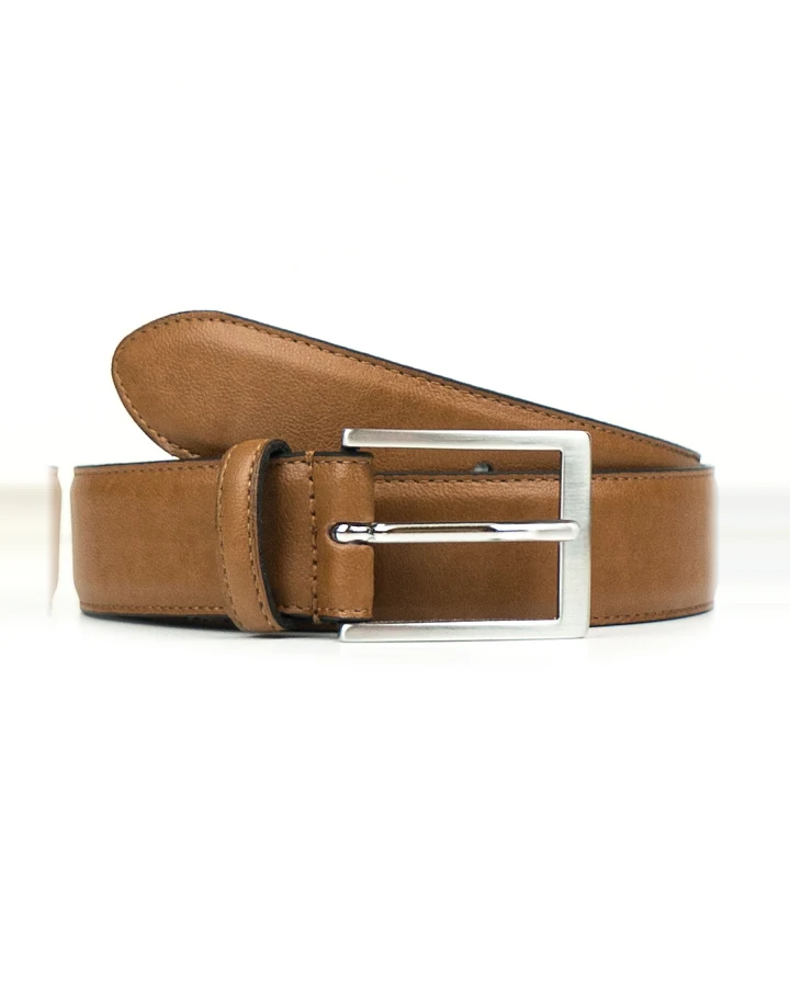 Will's Vegan Store Damen vegan Gürtel Damen Klassisch 3,5cm Tan