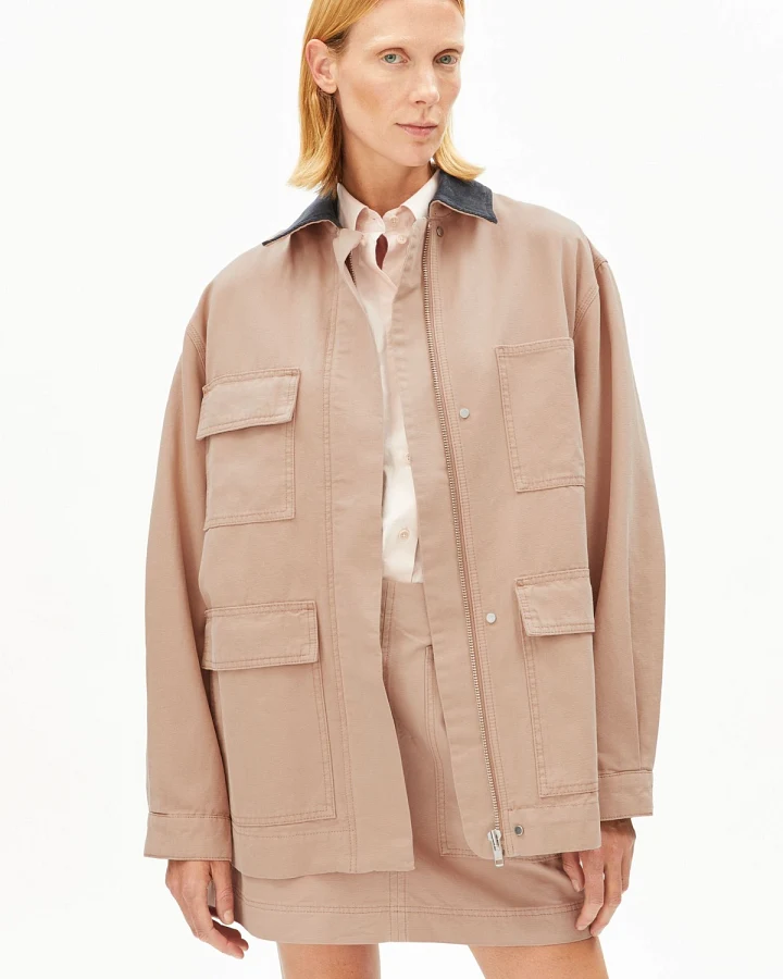 Jacke Workwear Canvas Beige