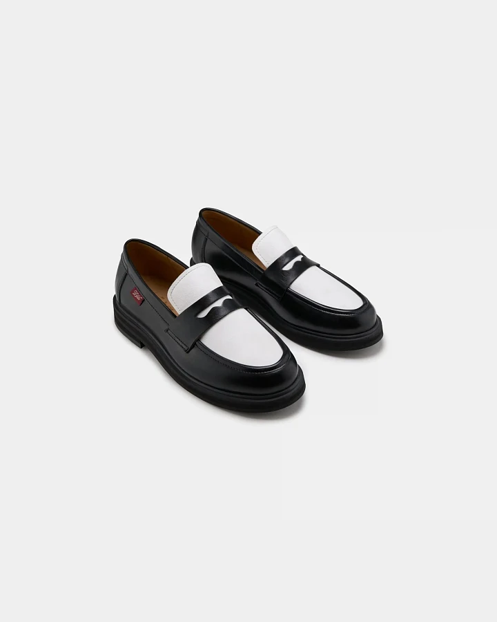 Zèta Herren vegan Loafers Unisex Douro Schwarz & Weiß