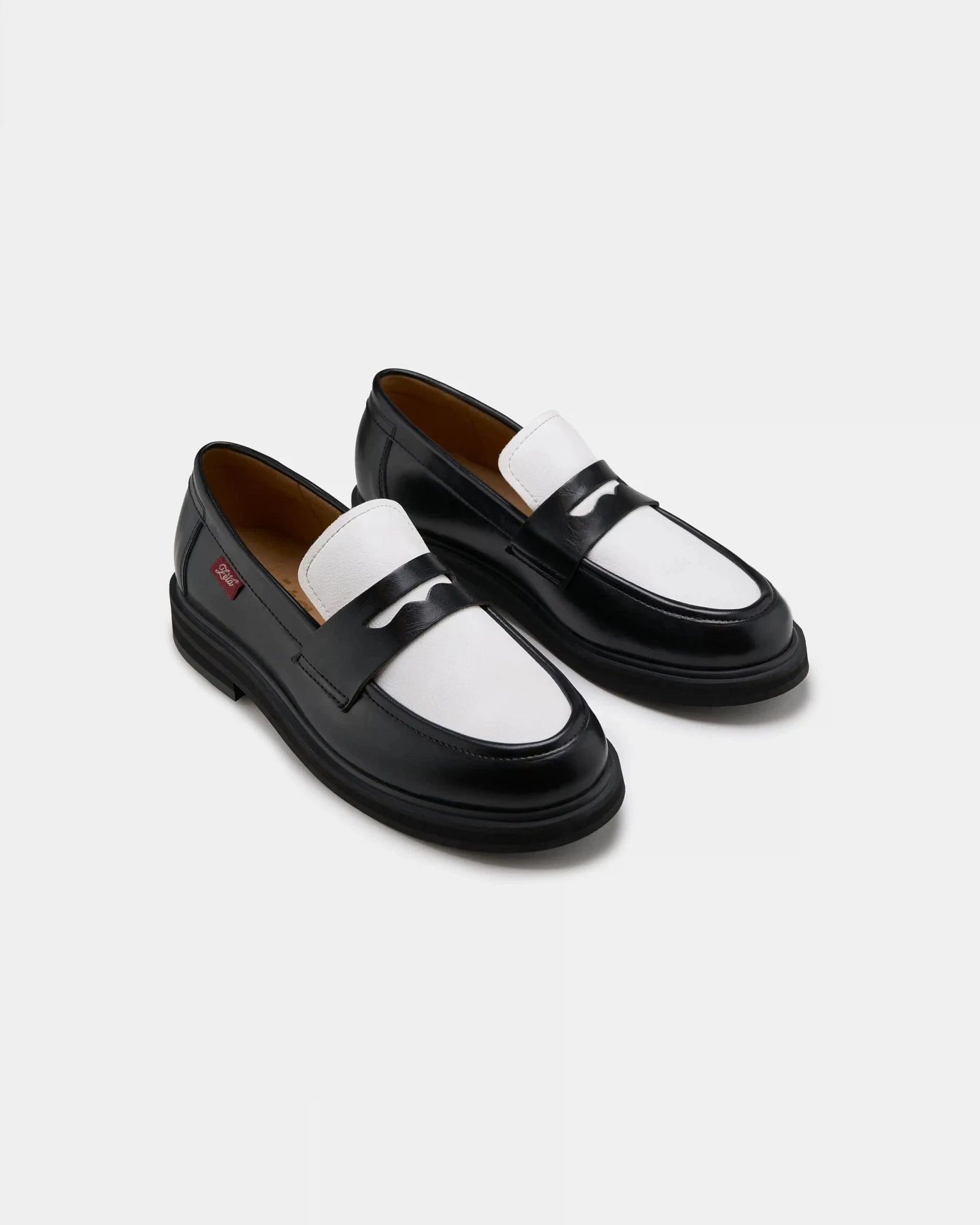Zèta Herren vegan Loafers Unisex Douro Schwarz & Weiß – Ansicht 2