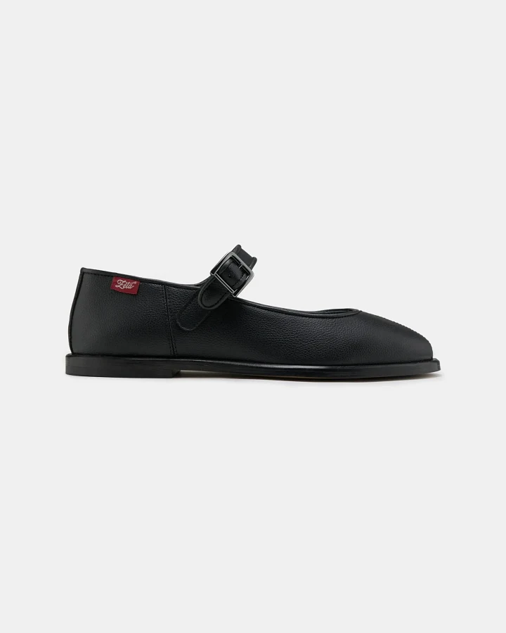 Zèta Damen vegan Flats Gaia Schwarz