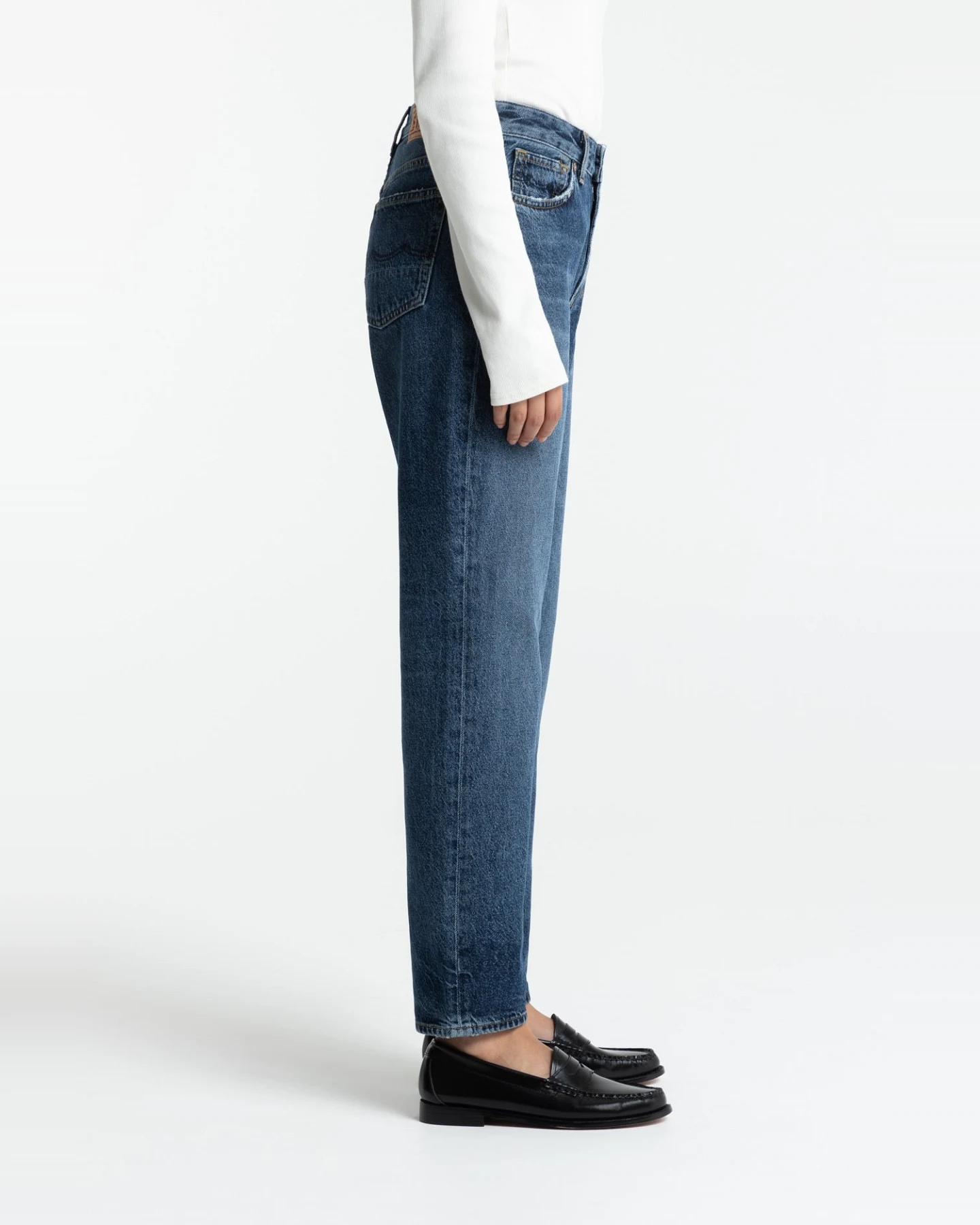 Kings of Indigo Damen vegan Jeans Cropped Caroline Zintare Dunkel – Ansicht 2