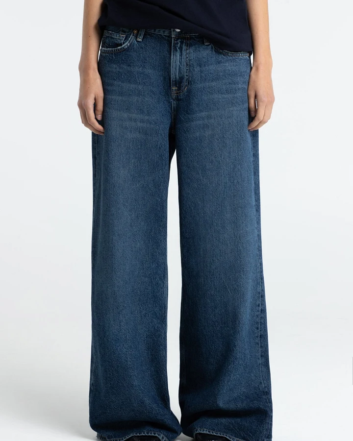 Kings of Indigo Damen vegan Jeans Flare Tiy Zintare Dunkel