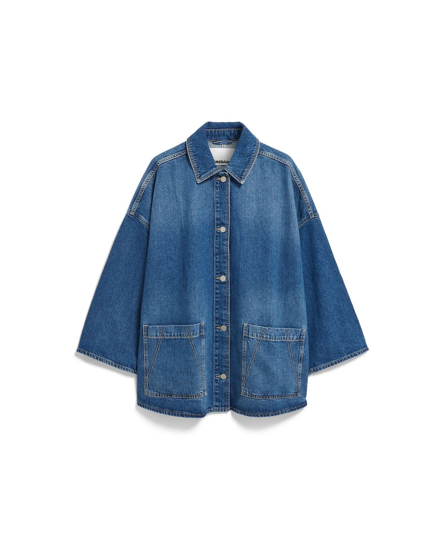 Jeansjacke Draapy Tencel Blau – Ansicht 6